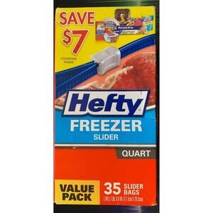 Hefty 35 Freezer Slides Quart Value Pack